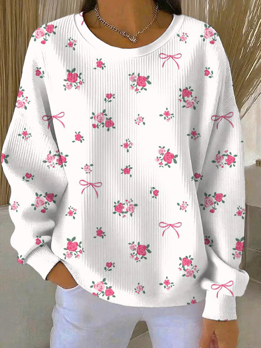 Pullover Rosen der Hoffnung – Pink Ribbon Edition