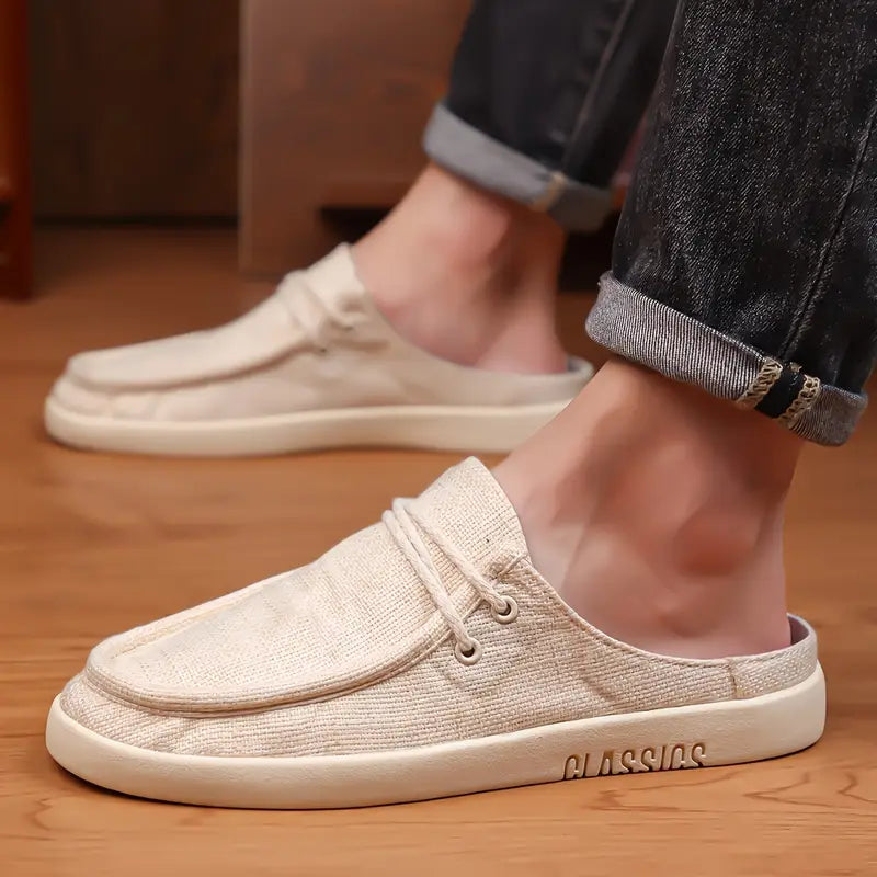Herren Leinen Fischerschuhe, Freizeitsportschuhe, vielseitig.
