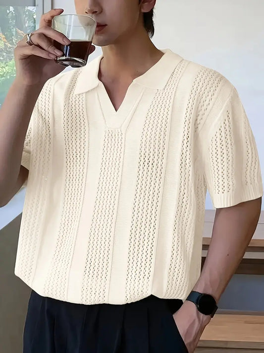 Herren Slim Fit Strickpullover.