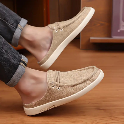 Herren Leinen Fischerschuhe, Freizeitsportschuhe, vielseitig.