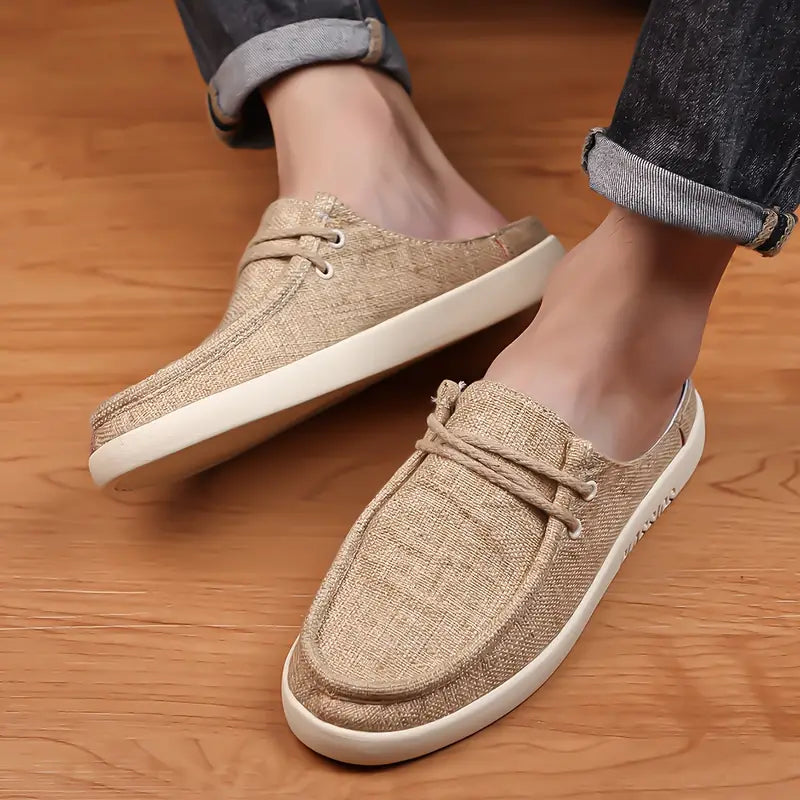 Herren Leinen Fischerschuhe, Freizeitsportschuhe, vielseitig.