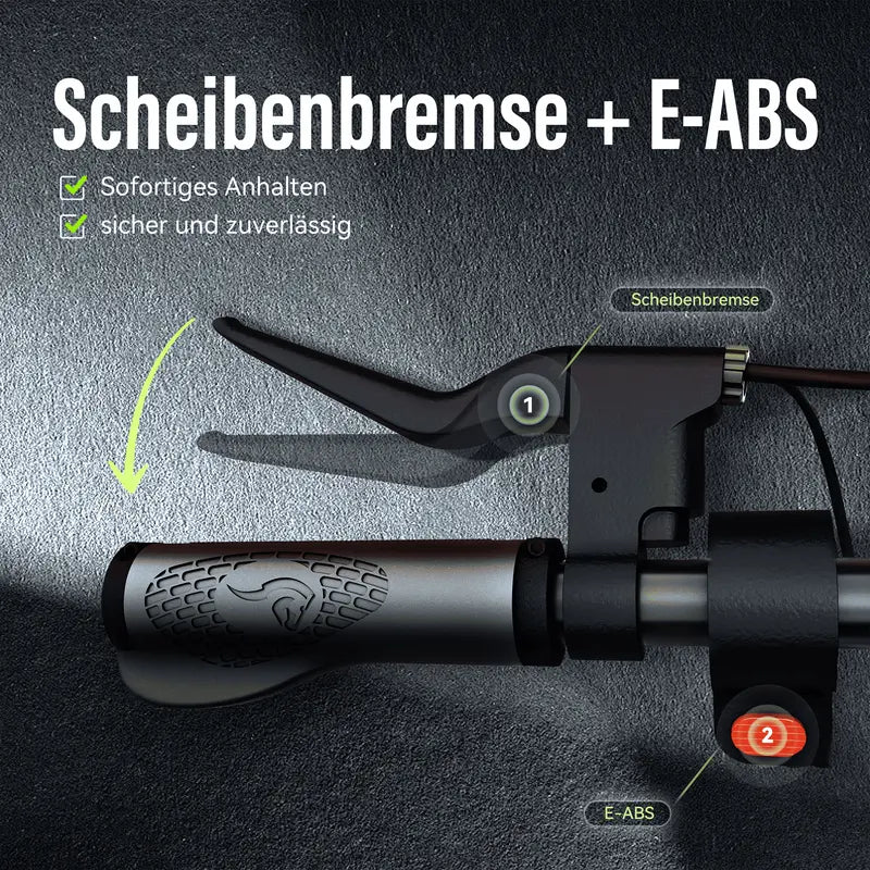 VENTO E-Scooter mit Straßenzulassung, 8,5" Wabenreifen,Reichweite bis 30 KM, Dual-Bremssystem, Doppelstoßdämpfer, Strake Leistung