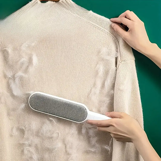 3-in-1 Wiederverwendbare Tierhaar- & Fusselbürste – Doppelseitig, elektrostatisch, ohne Strom – Ideal für Katzen- & Hundehaare, Kleidung, Sofa, Möbel & Teppiche, langlebiges ergonomisches Design